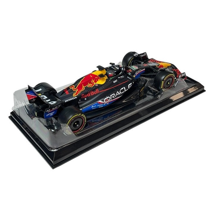 Formula 1 Oracle Red Bull Racing RB19 2023 Max Verstappen United States Grand Prix cu vitrina plexiglass - 1/24 Bburago