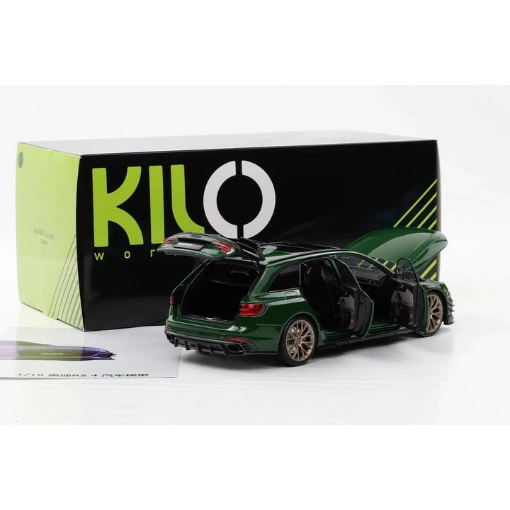 Audi RS4 Darwin Baujahr 2020 verde - 1/18 KiloWorks