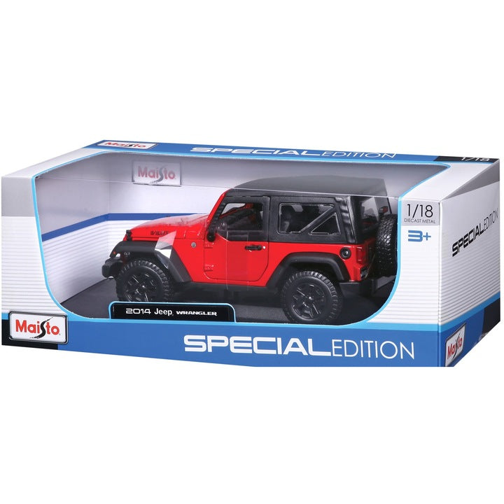 Jeep Wrangler 2014 rosu - 1/18 Maisto