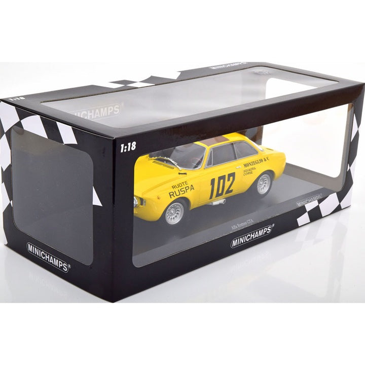 Macheta Alfa Romeo GTA Maurizio Zanetti / Renzo Ruspa - Targa Florio 1971 1/300pcs #102 - 1/18 Minichamps