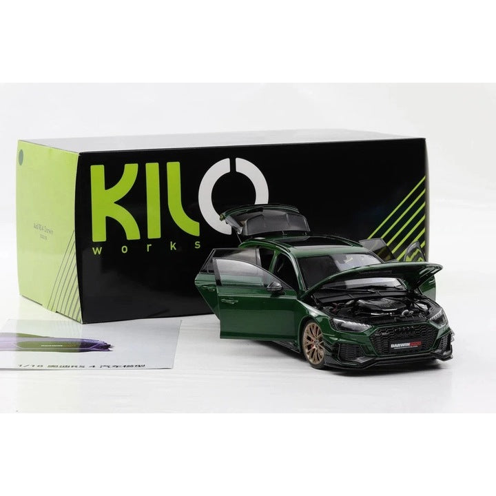 Audi RS4 Darwin Baujahr 2020 verde - 1/18 KiloWorks
