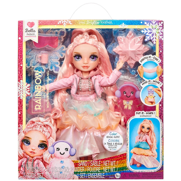 Papusa RAINBOW High Winter Wonderland - Bella Parker 28cm