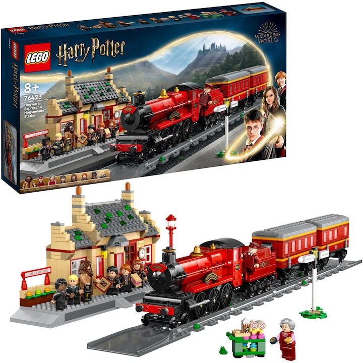 LEGO Harry Potter TM 76423 - Expresul Hogwarts si gara din Hogsmeade (1074 piese)