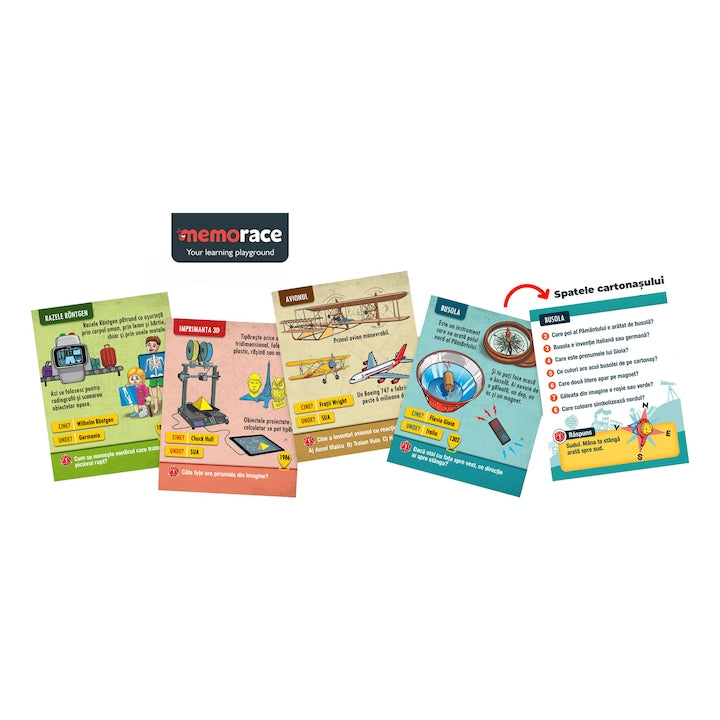 Joc educativ MemoRace - Cele mai mari inventii