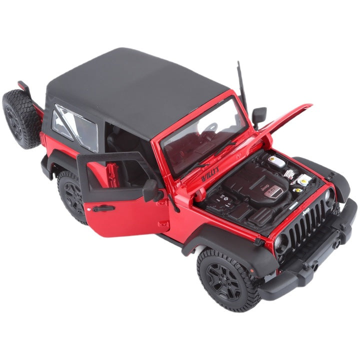 Jeep Wrangler 2014 rosu - 1/18 Maisto