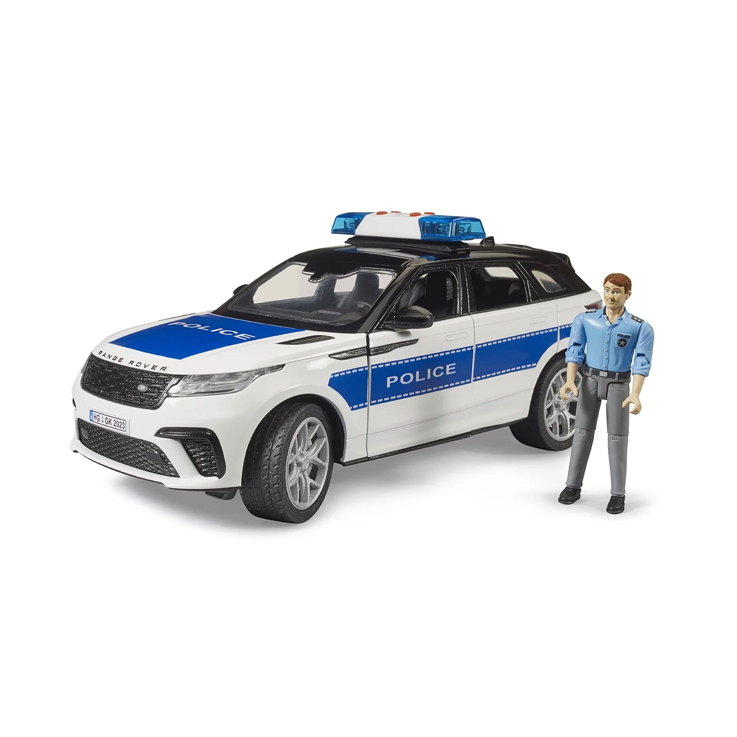 BRUDER 02890 - Masina de politie Range Rover Velar cu figurina politist