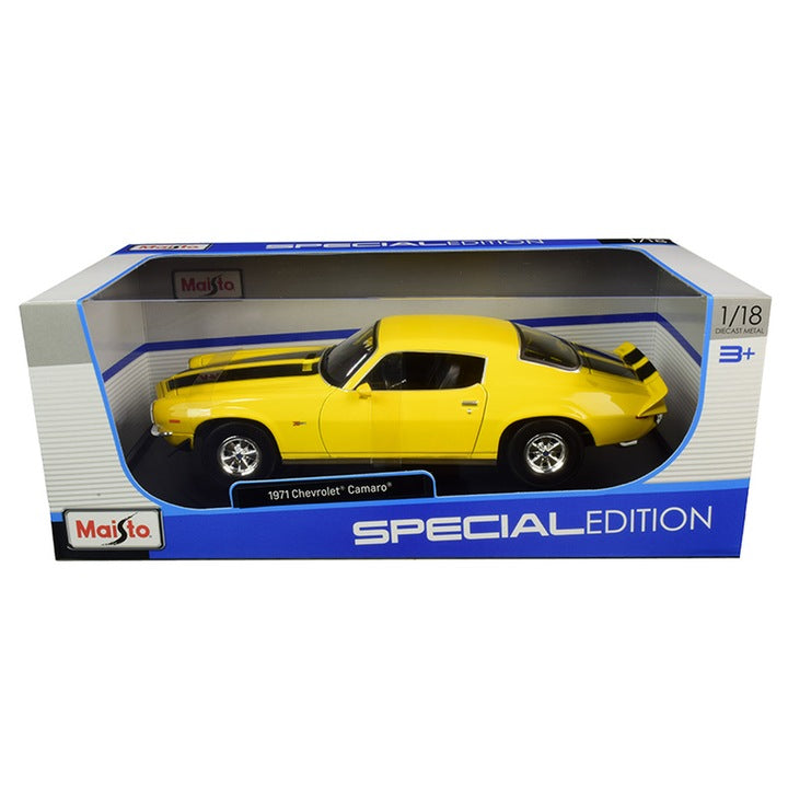 Chevrolet Camaro 1971 galben/negru - 1/18 Maisto