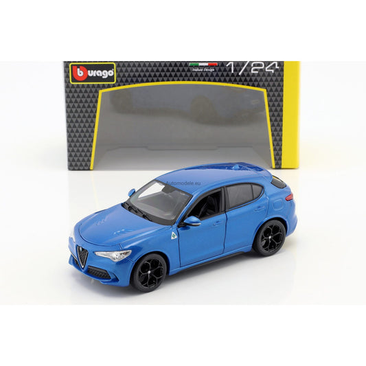 Alfa Romeo Stelvio albastra - 1/24 Bburago