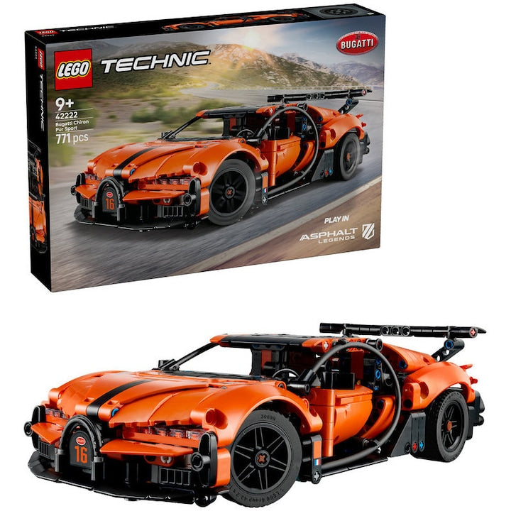 LEGO Technic 42222 - Hipermasina Bugatti Chiron Pur Sport (771 piese)