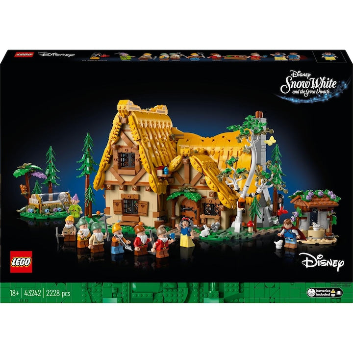 LEGO Disney Princess 43242 - Alba ca Zapada si casuta celor sapte pitici (2228 piese)
