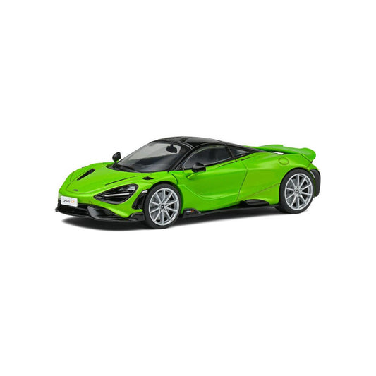 Mclaren 765 LT V8-Biturbo verde cu vitrina plexiglass - 1:43 Solido