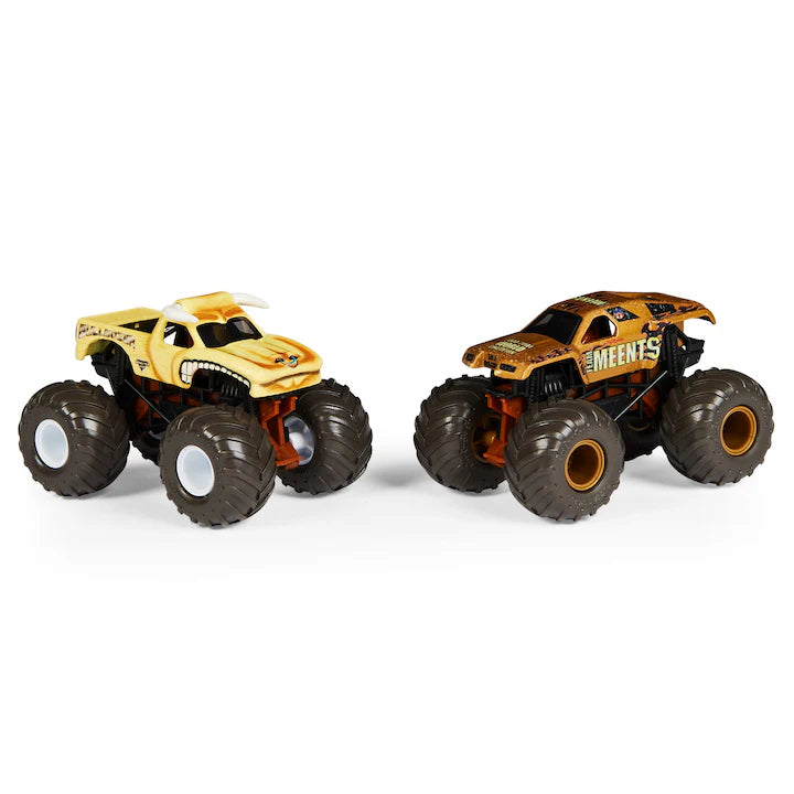 Set 2 masini Monster Jam - Bulldozer si The Meents 1/64