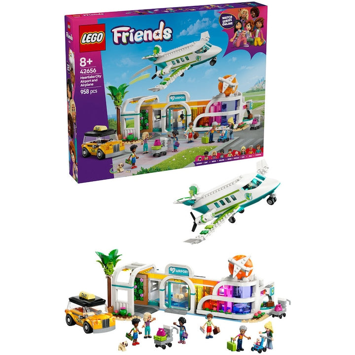 LEGO Friends 42656 - Aeroport si avion din orasul Heartlake (958 piese)