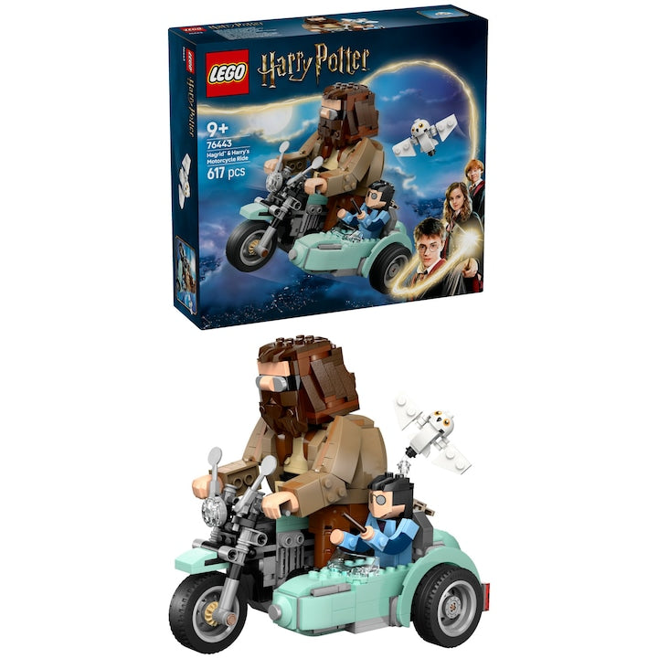 LEGO Harry Potter 76443 - Hagrid si Harry intr-o tura cu motocicleta (617 piese)
