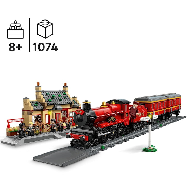 LEGO Harry Potter TM 76423 - Expresul Hogwarts si gara din Hogsmeade (1074 piese)