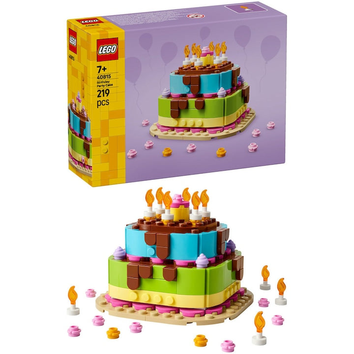 LEGO Iconic 40815 - Tort pentru petrecerea de zi de nastere (219 piese)