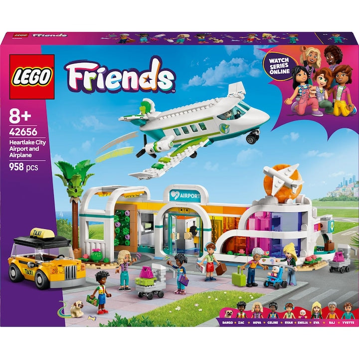 LEGO Friends 42656 - Aeroport si avion din orasul Heartlake (958 piese)
