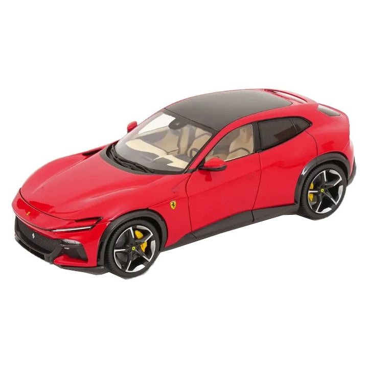 Ferrari Purosangue rosu cu interior crem - 1/18 Polistil