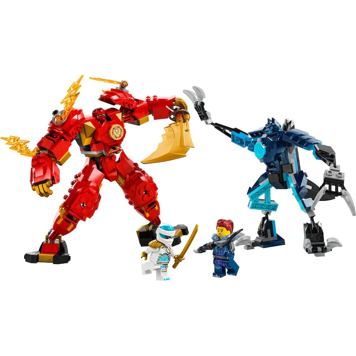 LEGO Ninjago 71808 - Robotul stihie de foc al lui Kai (322 piese)