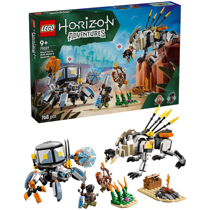 LEGO Horizon Adventures 77037 - Aloy si Varl vs. Shell-Walker si Sawtooth (768 piese)