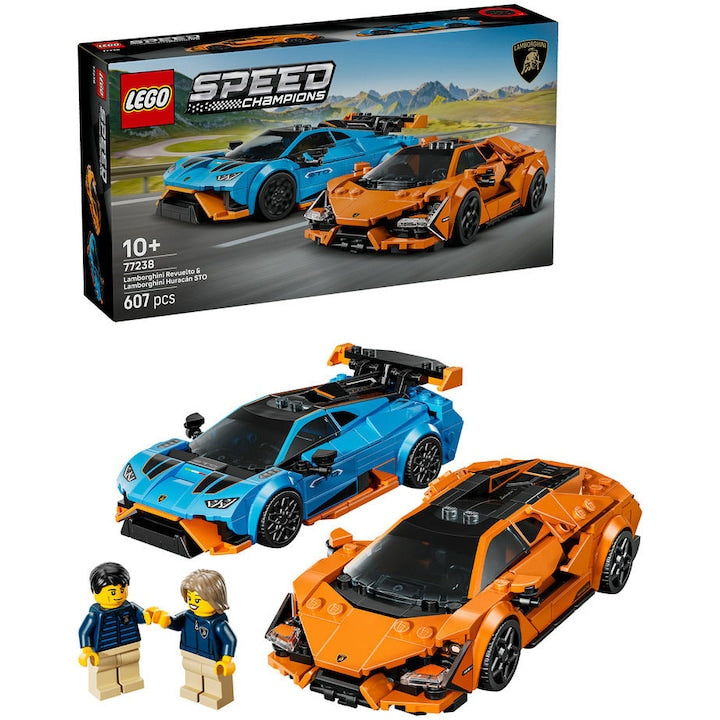 LEGO Speed Champions 77238 - Lamborghini Revuelto si Huracán STO (607 piese)