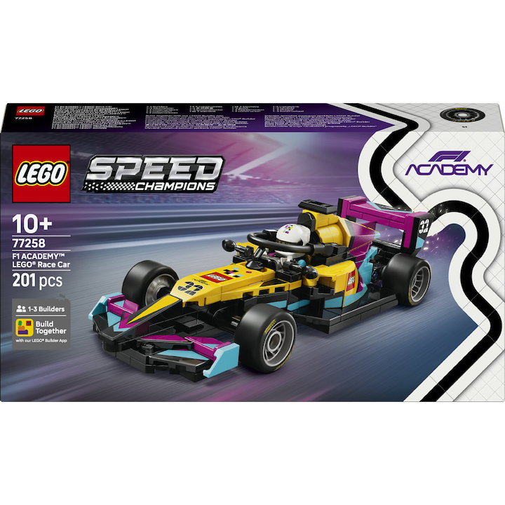 LEGO Speed Champions 77258 - Masina de curse LEGO F1 ACADEMY (201 piese)