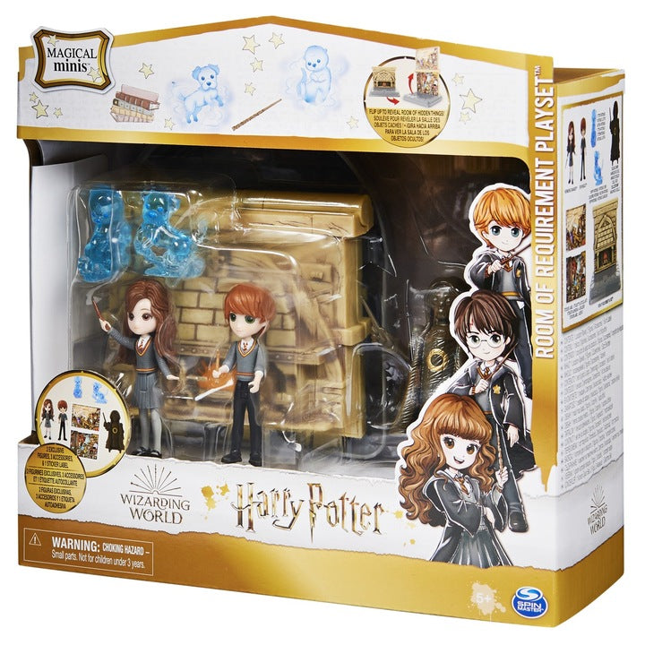 Set de joaca Harry Potter - Magical Minis, Ron Weasley si Hermione Granger in Camera Necesitatii