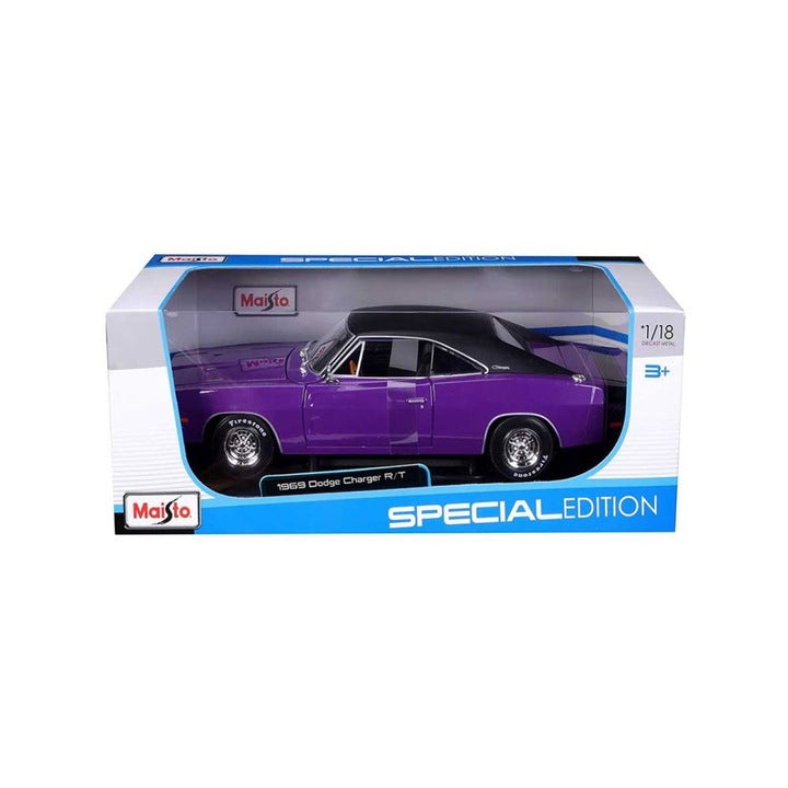 Dodge Charger R/T 1969 mov/negru - 1/18 Maisto