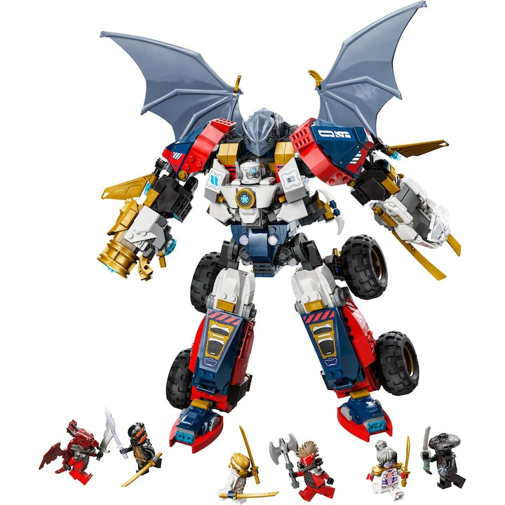 LEGO Ninjago 71834 - Ultrarobotul combinat al lui Zane (1187 piese)