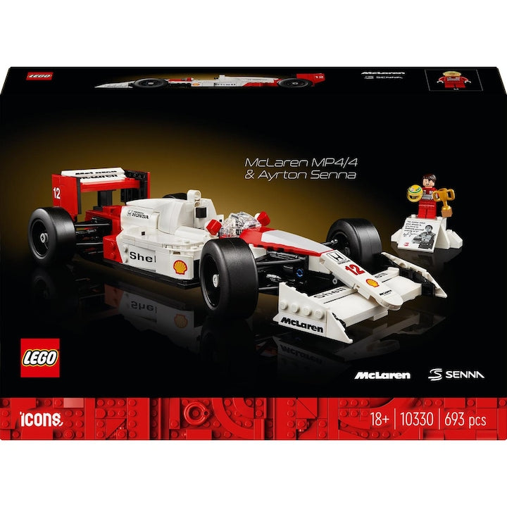 LEGO Icons Creator Expert 10330 - McLaren MP4/4 si Ayrton Senna (693 piese)