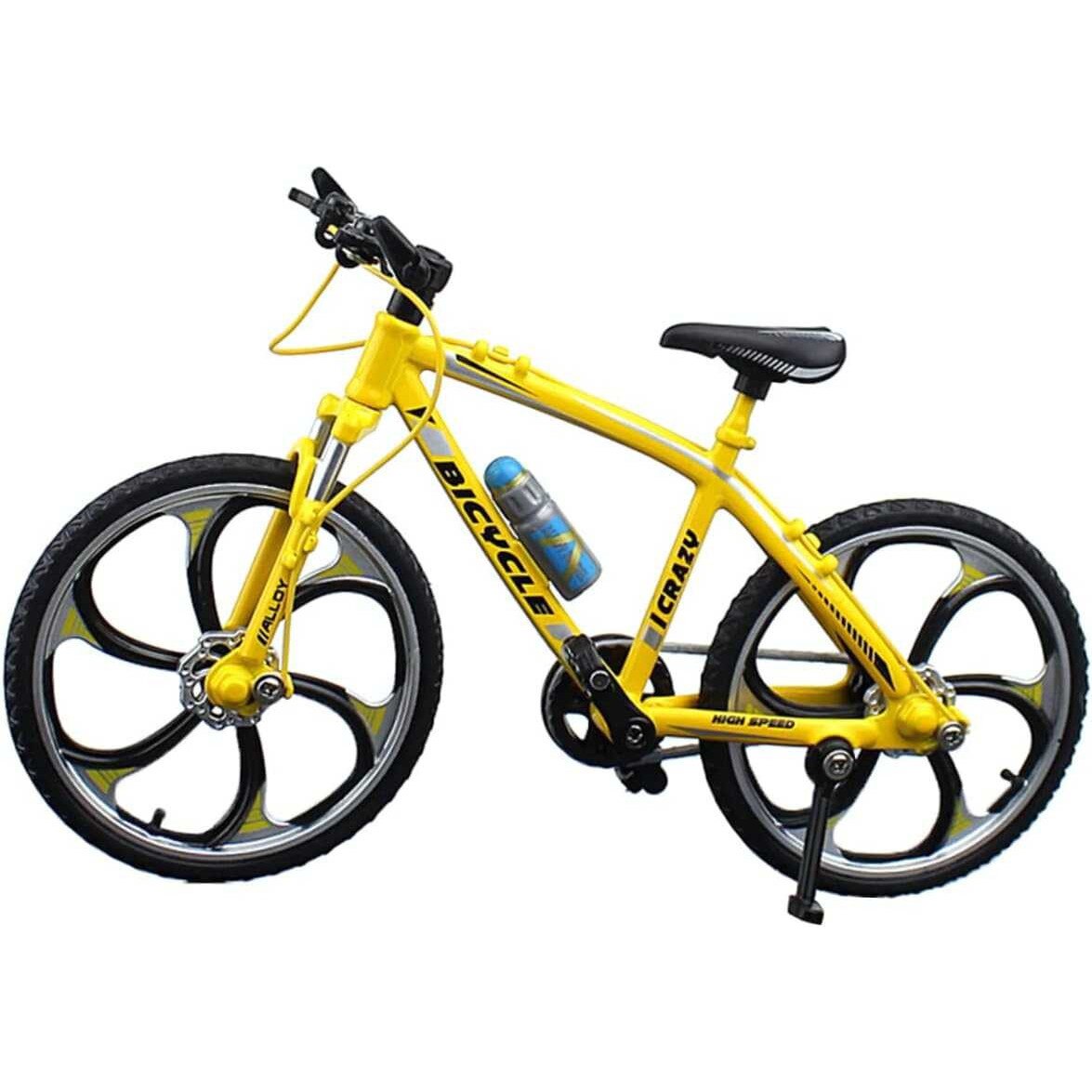 Bicicleta Mountain Bike galbena 17cm ICRAZY - 1/10 Altaya