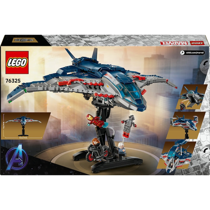 LEGO Marvel 76325 - Quinjet din Razbunatorii: Sub semnul lui Ultron (1131 piese)