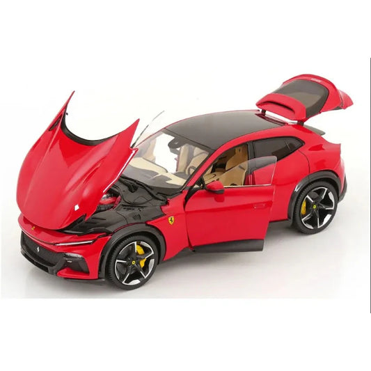Ferrari Purosangue rosu cu interior crem - 1/18 Polistil