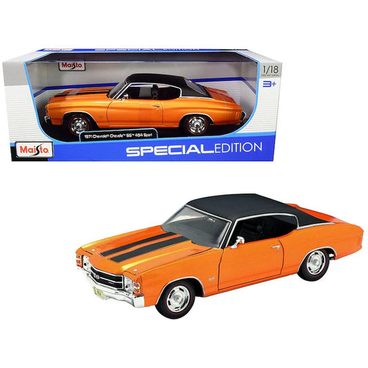 Chevrolet Chevelle SS 454 Sport 1971 portocaliu/negru - 1/18 Maisto