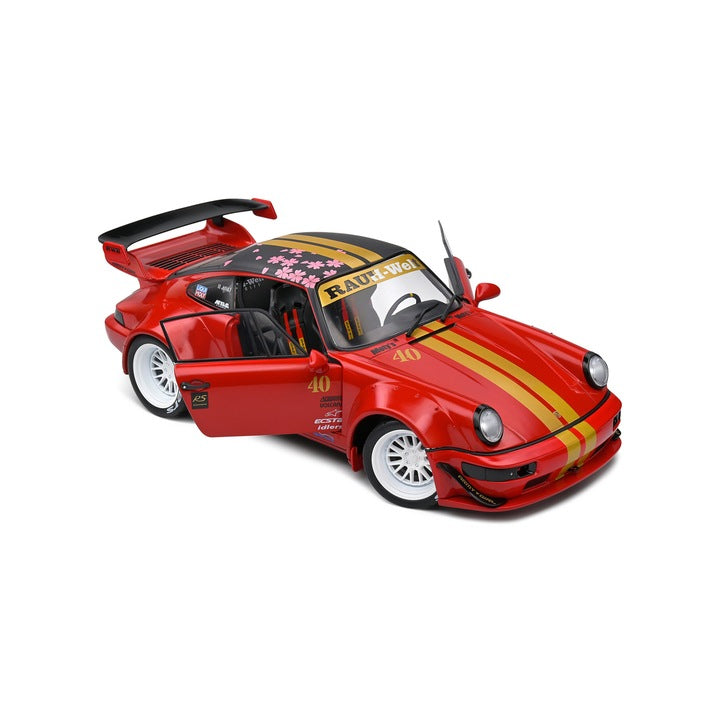 Porsche RWB 911/964 red Sakura 2021 - 1/18 Solido