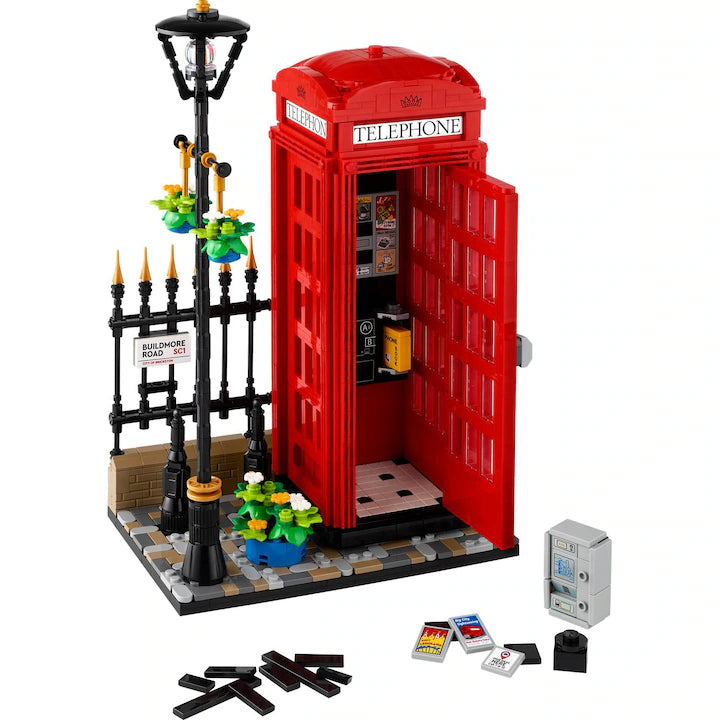 LEGO Ideas 21347 - Cabina telefonica rosie din Londra (1460 piese)