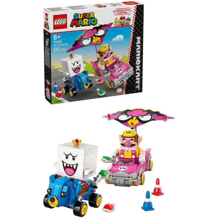 LEGO Super Mario 72038 - Mario Kart – Wario si King Boo (512 piese)