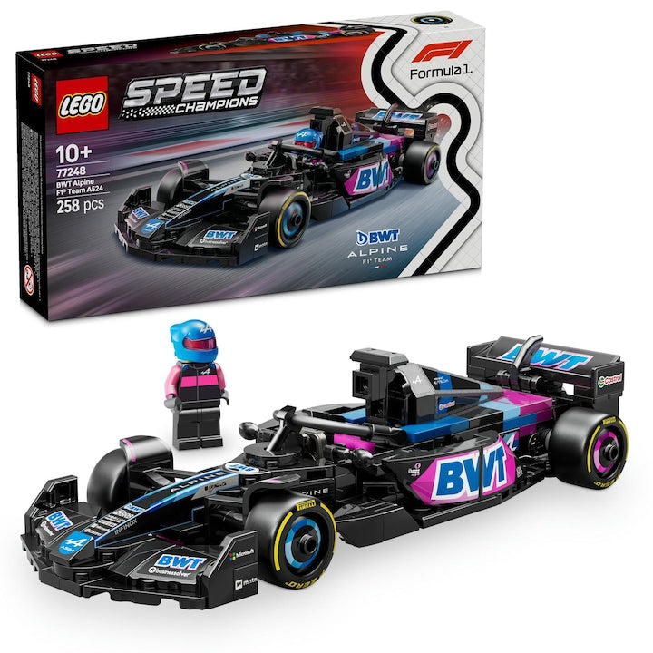 LEGO Speed Champions 77248 - Masina de curse BWT Alpine F1® Team A524 (258 piese)