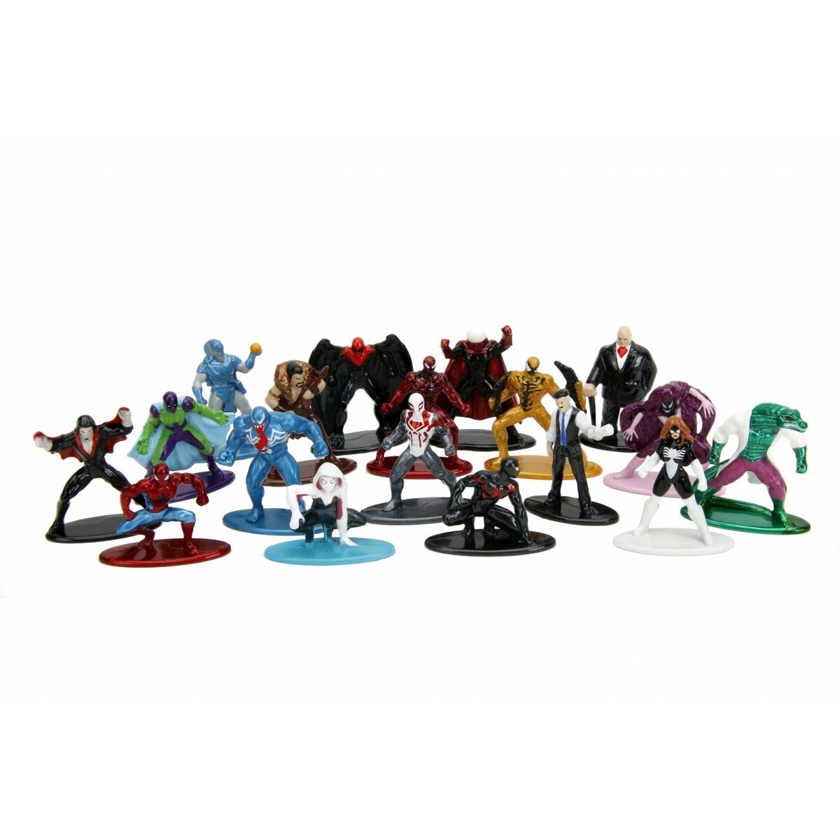 Set 18 figurine Spider-Man  Metal, 4cm - Jada