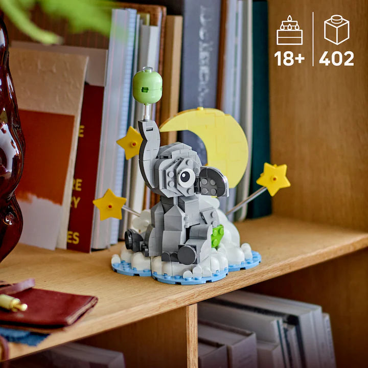 LEGO Iconic 40814 - Pui de elefant pe cer (402 piese)