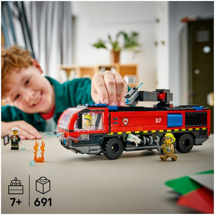LEGO City 60499 - Autospeciala de pompieri la aeroport (691 piese)