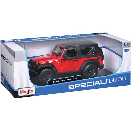Jeep Wrangler 2014 rosu - 1/18 Maisto