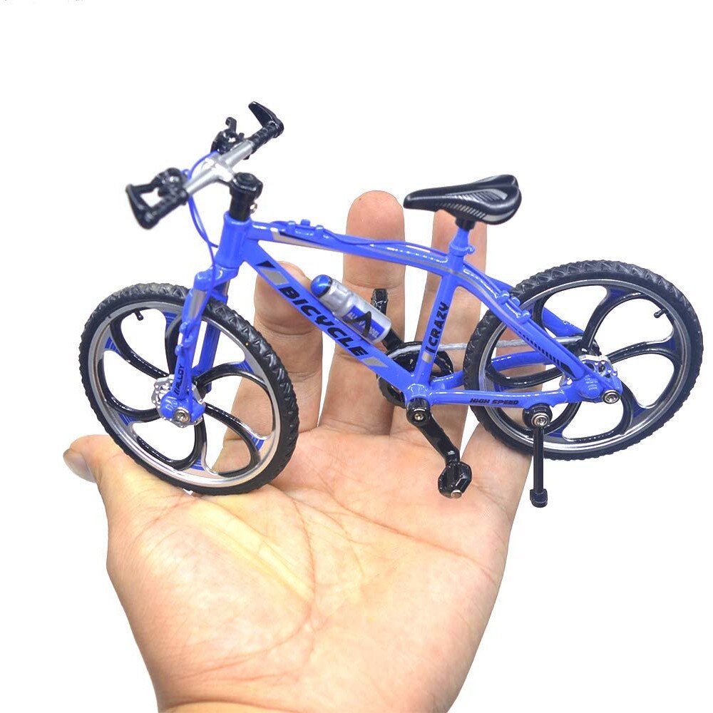Bicicleta Mountain Bike albastra 17cm ICRAZY - 1/10 Altaya