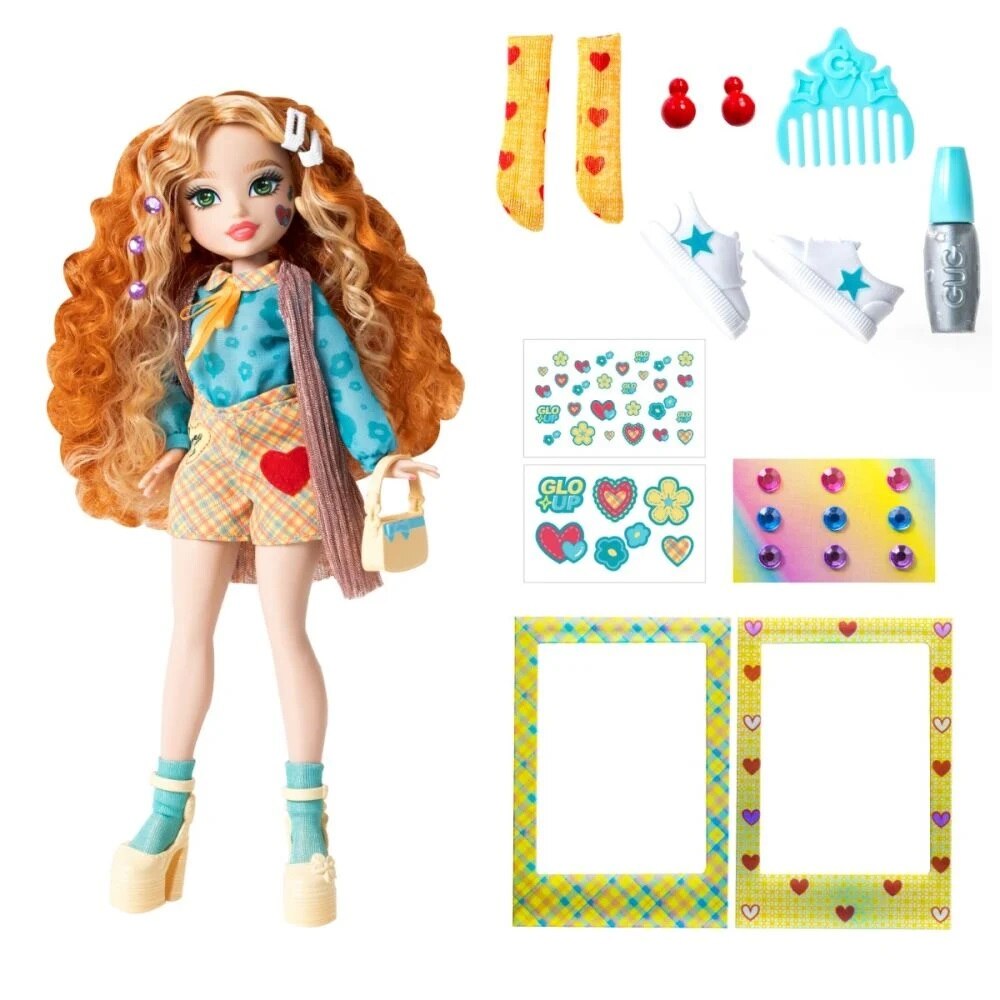 Papusa Glo-Up Girls Glo All Out - Rose 27cm