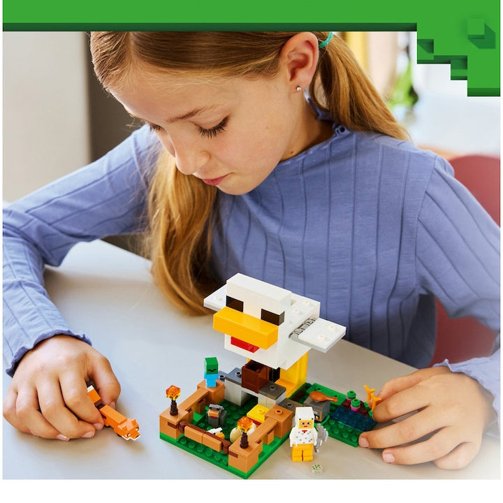 LEGO Minecraft 21585 - Ferma de pui (233 piese)