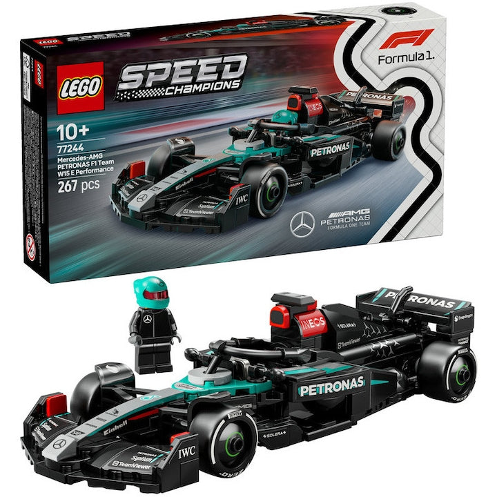 LEGO Speed Champions 77244 - Masina de curse Mercedes-AMG F1 W15 (267 piese)