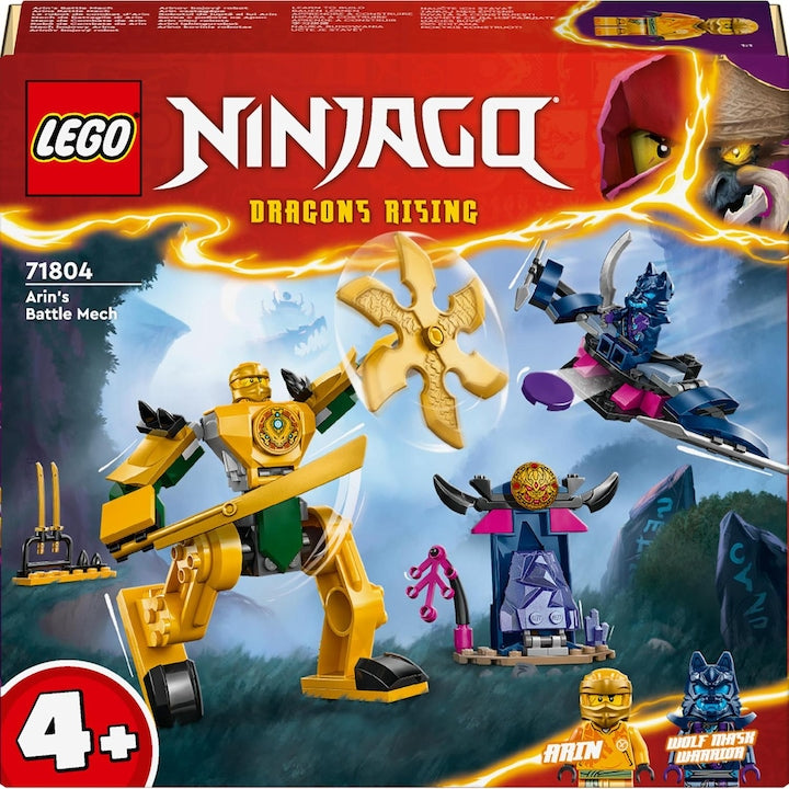 LEGO Ninjago 71804 - Robotul de lupta al lui Arin (104 piese)