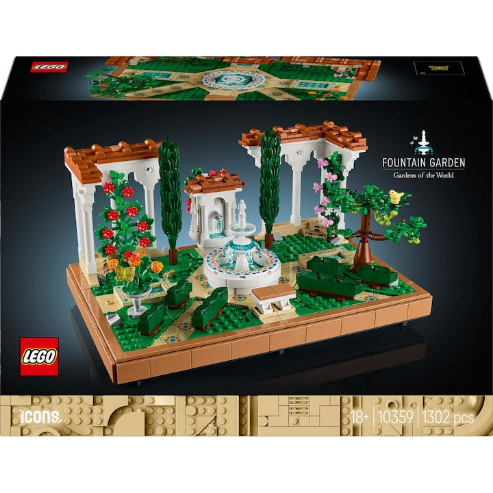 LEGO Icons 10359 - Gradina cu fantana (1302 piese)