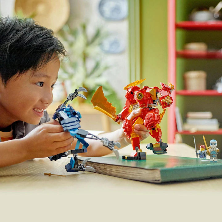 LEGO Ninjago 71808 - Robotul stihie de foc al lui Kai (322 piese)