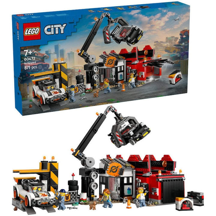 LEGO City 60472 - Cimitir de masini vechi (871 piese)